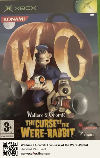 Wallace & Gromit: The Curse of the Were-Rabbit Xbox, PAL box front