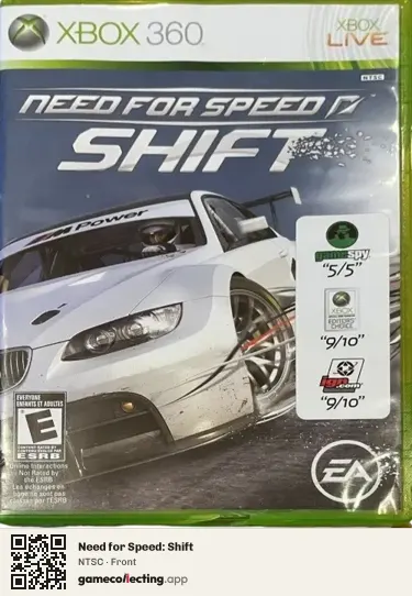 Need for Speed: Shift Xbox 360, NTSC box front