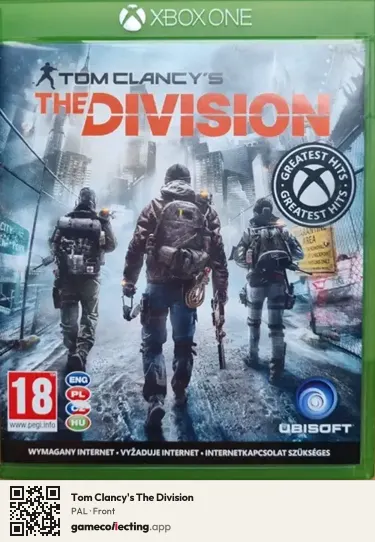 Tom Clancy's The Division Xbox One, PAL box front