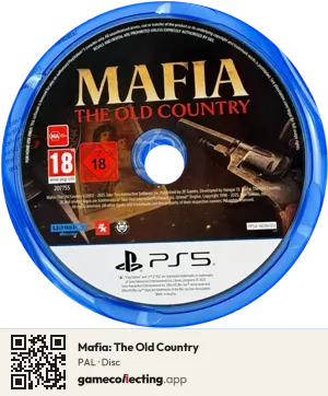 Mafia: The Old Country PlayStation 5, PAL disc