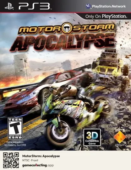 MotorStorm: Apocalypse PlayStation 3, NTSC box front