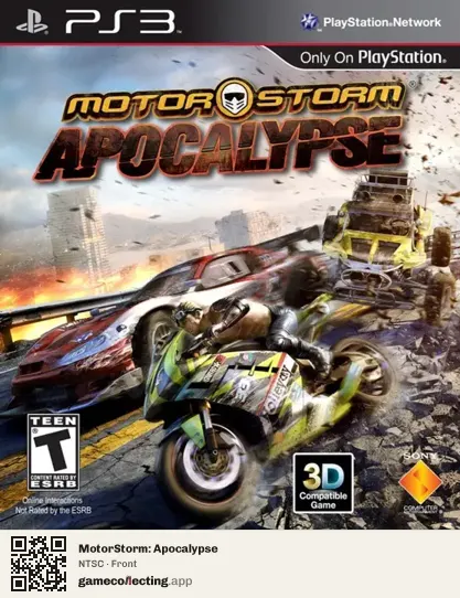 MotorStorm: Apocalypse PlayStation 3, NTSC box front