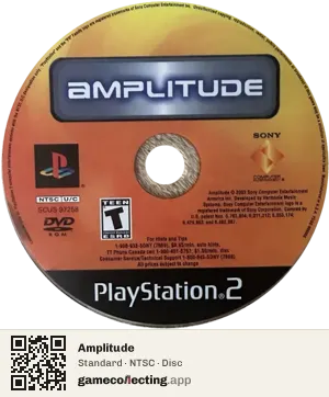 Amplitude PlayStation 2, NTSC disc