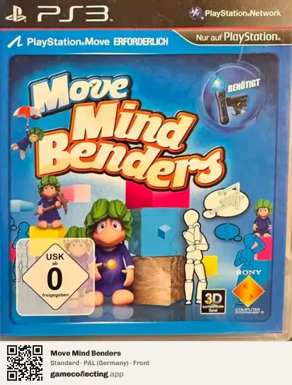 Move Mind Benders PlayStation 3, Germany box front