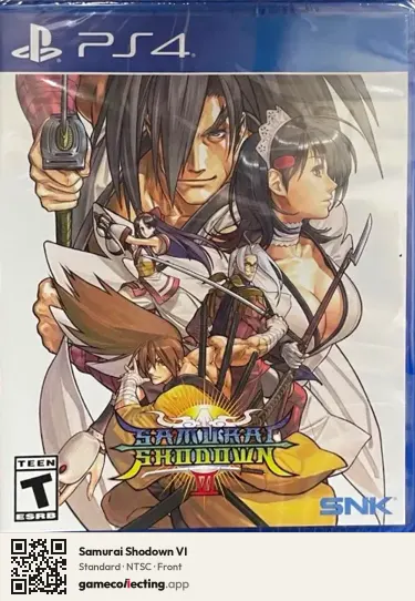 Samurai Shodown VI PlayStation 4, NTSC box front