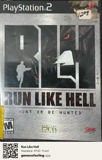 Run Like Hell PlayStation 2, NTSC box front