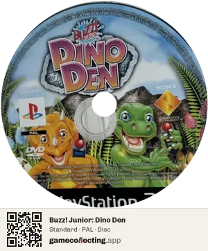 Buzz! Junior: Dino Den PlayStation 2, PAL disc
