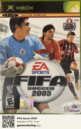 FIFA Soccer 2005 Xbox, NTSC box front