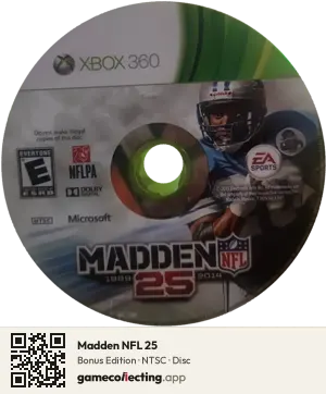 Madden NFL 25 Xbox 360, NTSC disc