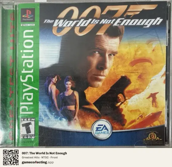 007: The World Is Not Enough PlayStation, NTSC box front