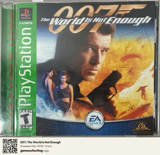 007: The World Is Not Enough PlayStation, NTSC box front