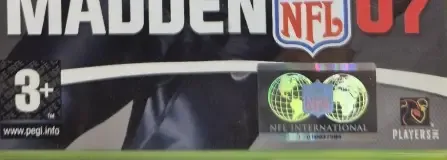 Madden NFL 07, the PEGI square on its front
