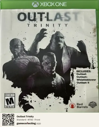 Outlast Trinity Xbox One, NTSC box front