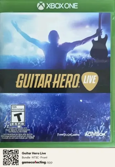 Guitar Hero Live Xbox One, NTSC box front
