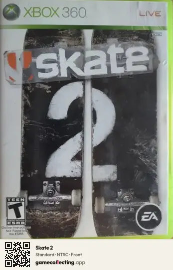 Skate 2 Xbox 360, NTSC box front