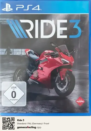 Ride 3 PlayStation 4, Germany box front