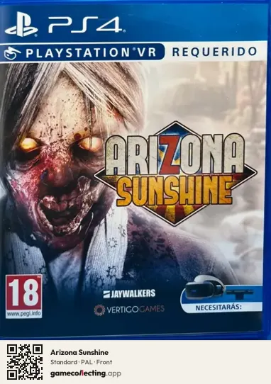 Arizona Sunshine PlayStation 4, PAL box front