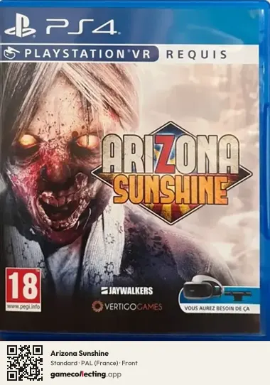 Arizona Sunshine PlayStation 4, France box front