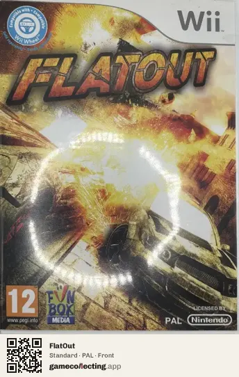 FlatOut Nintendo Wii, PAL box front