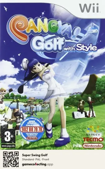 Super Swing Golf Nintendo Wii, PAL box front