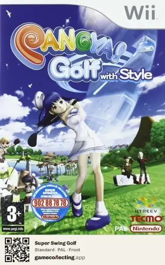 Super Swing Golf Nintendo Wii, PAL box front