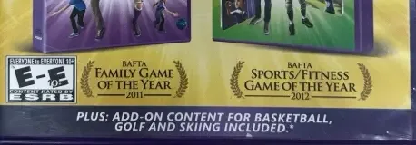 Kinect Sports: Ultimate Collection, the ESRB box on its front