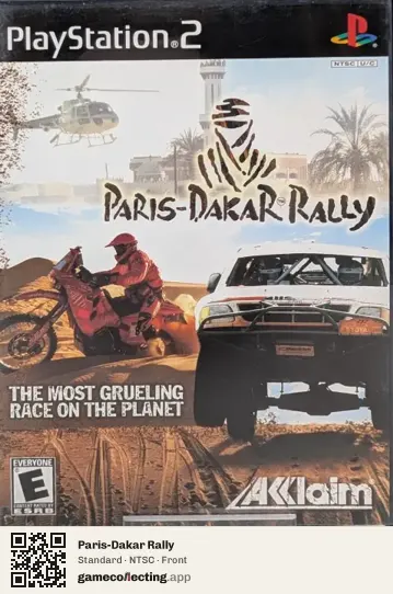 Paris-Dakar Rally PlayStation 2, NTSC box front