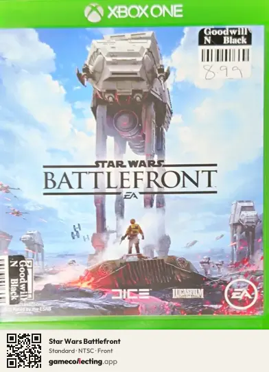 Star Wars Battlefront Xbox One, NTSC box front