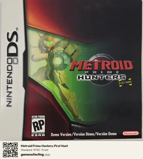 Metroid Prime Hunters: First Hunt Nintendo DS, NTSC box front