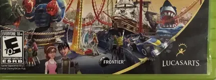 Thrillville: Off the Rails, the ESRB box on its front