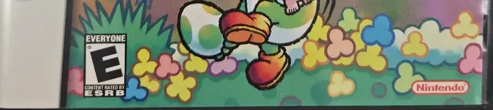 Yoshi Touch & Go, the ESRB box on its front