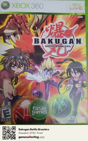 Bakugan Battle Brawlers Xbox 360, NTSC box front