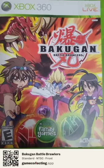 Bakugan Battle Brawlers Xbox 360, NTSC box front