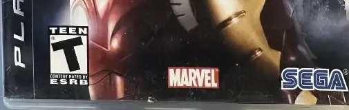 Iron Man, the ESRB box on its front