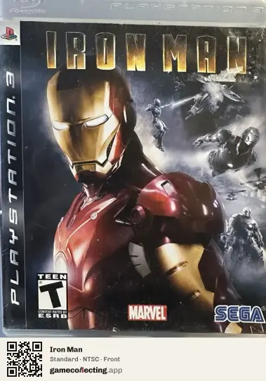 Iron Man PlayStation 3, NTSC box front
