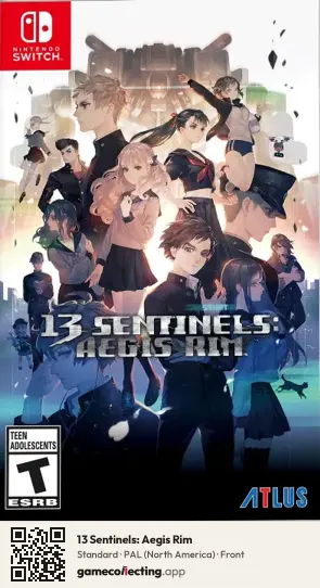 13 Sentinels: Aegis Rim Nintendo Switch, North America box front