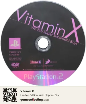 Vitamin X PlayStation 2, Asia disc