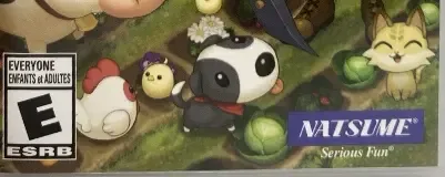 Harvest Moon: Light of Hope, the ESRB box on its front