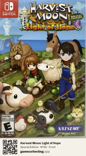 Harvest Moon: Light of Hope Nintendo Switch, NTSC box front