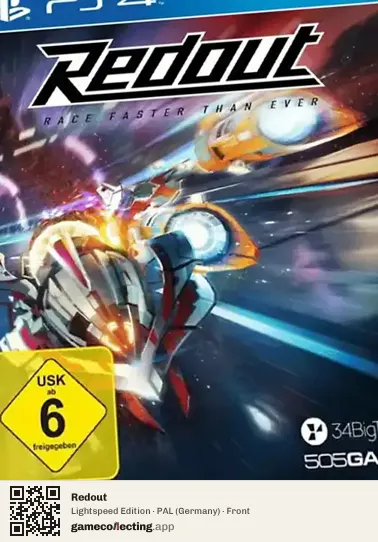 Redout PlayStation 4, Germany box front