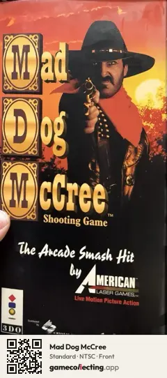 Mad Dog McCree 3DO Interactive Multiplayer, NTSC box front