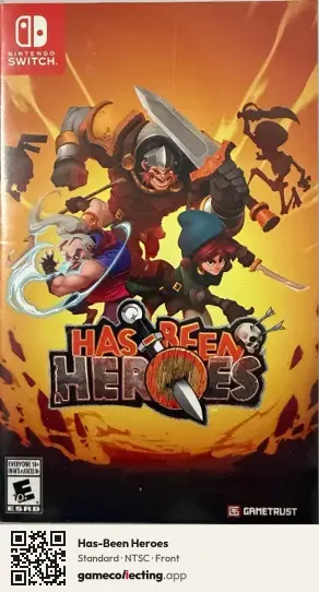 Has-Been Heroes Nintendo Switch, NTSC box front