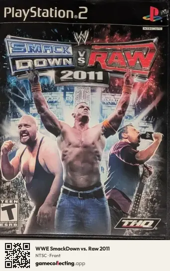 WWE SmackDown vs. Raw 2011 PlayStation 2, NTSC box front