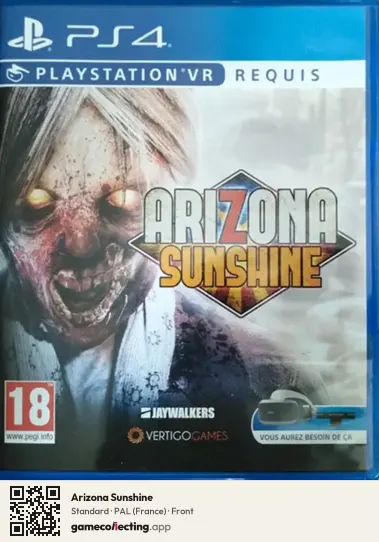 Arizona Sunshine PlayStation 4, France box front