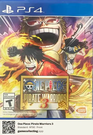 One Piece: Pirate Warriors 3 PlayStation 4, NTSC box front