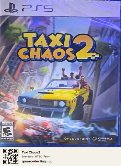 Taxi Chaos 2 PlayStation 5, NTSC box front