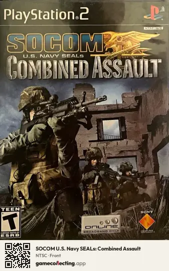 SOCOM U.S. Navy SEALs: Combined Assault PlayStation 2, NTSC box front