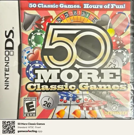 50 More Classic Games Nintendo DS, NTSC box front