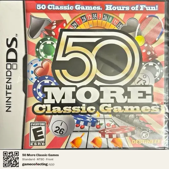50 More Classic Games Nintendo DS, NTSC box front