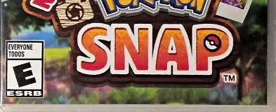 New Pokémon Snap, the ESRB box on its front